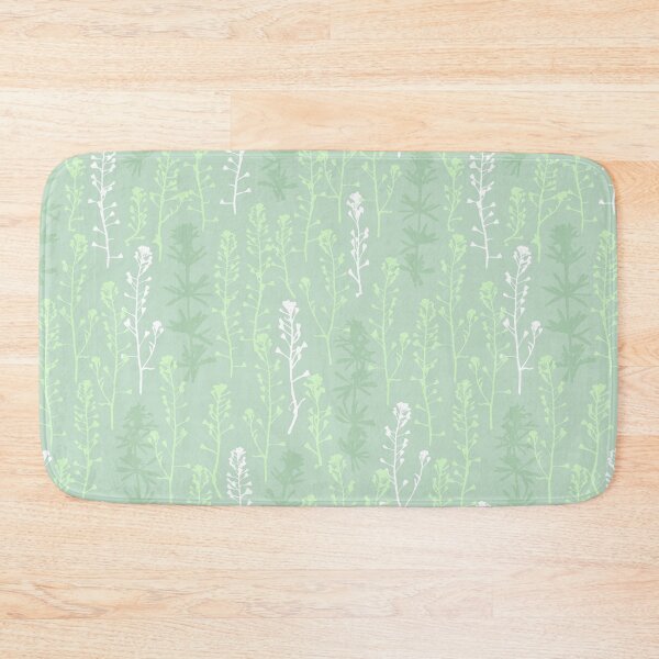 Item preview, Fresh morning greenary. Summer. Wild herbs seamless pattern on delicate green. Stay wild. Wild life designed and sold by Yulia Chepurova.