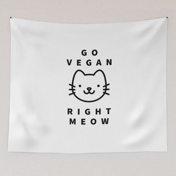 Item preview, GO VEGAN - RIGHT MEOW designed and sold by Tropical Blood.