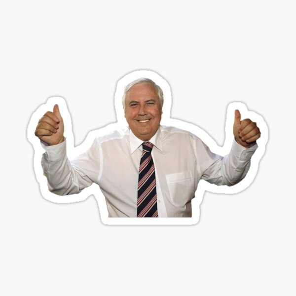 "Clive Palmer thumbs up" Sticker for Sale by Coolio-designs | Redbubble