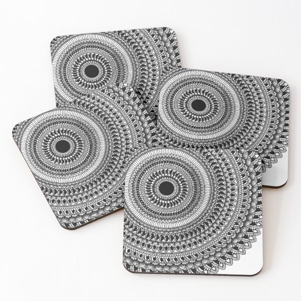 Item preview, Black and white intricate mandala design designed and sold by Mandala & More.