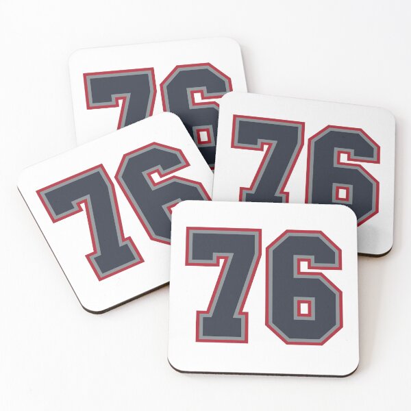 Item preview, 76 Navy Grey Red Sports Number Seventy-Six designed and sold by HelloFromAja.