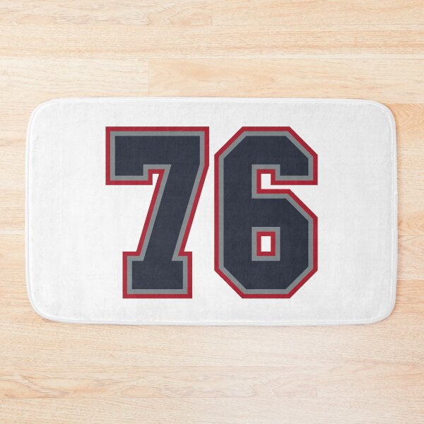 Item preview, 76 Navy Grey Red Sports Number Seventy-Six designed and sold by HelloFromAja.