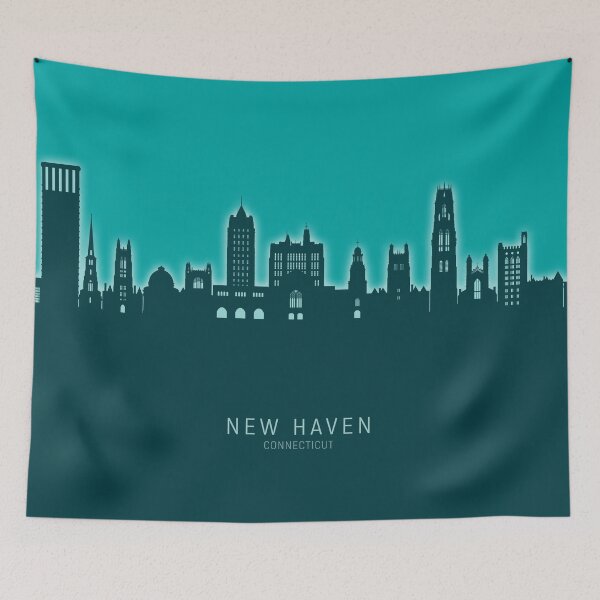 Item preview, New Haven Connecticut Skyline designed and sold by ArtPrints.