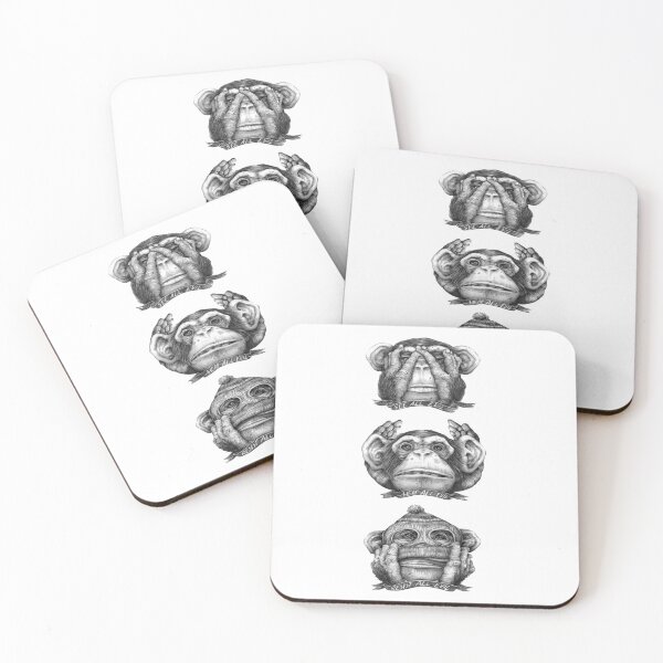 Item preview, WISE MONKEYS  designed and sold by Ferroussastore.