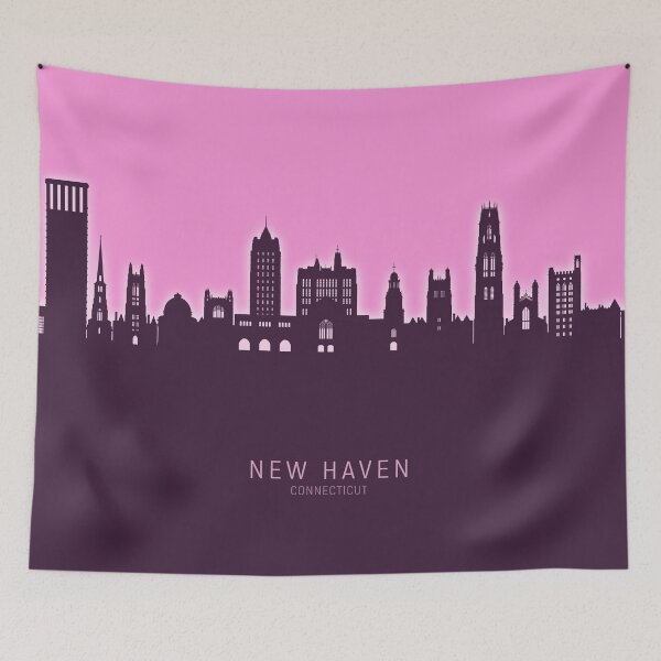 Item preview, New Haven Connecticut Skyline designed and sold by ArtPrints.