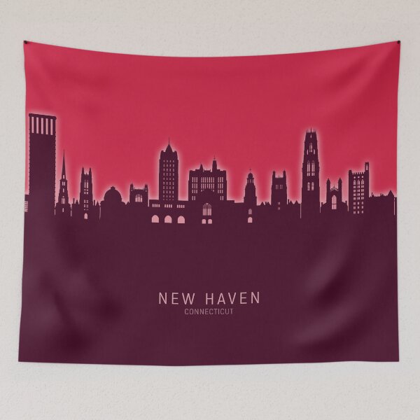 Item preview, New Haven Connecticut Skyline designed and sold by ArtPrints.