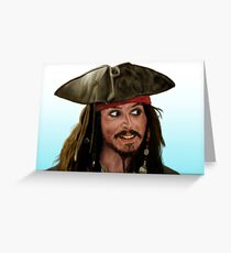 Jack Sparrow Greeting Card