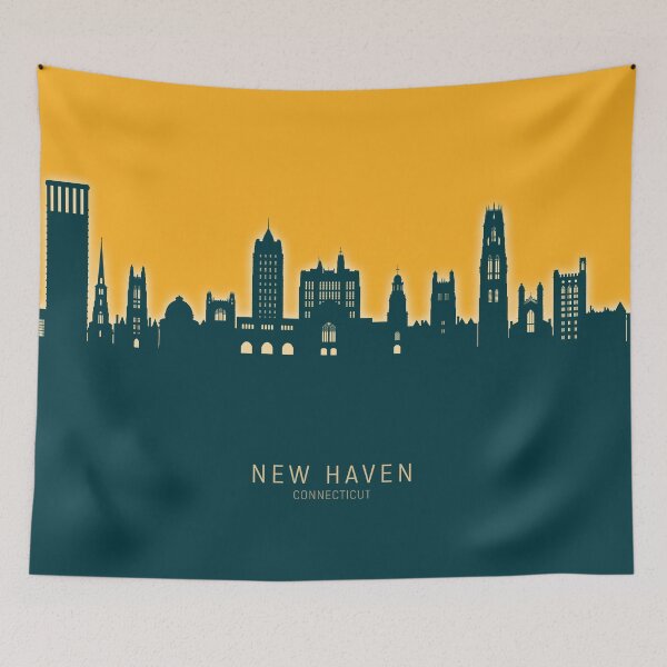 Item preview, New Haven Connecticut Skyline designed and sold by ArtPrints.