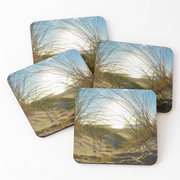 Item preview, Sandy beach with dune grass designed and sold by Claudia-Evans.