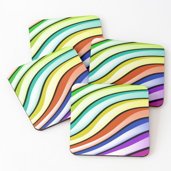 Item preview, Fun Wavy Rainbow Stripes designed and sold by cgroenewald.