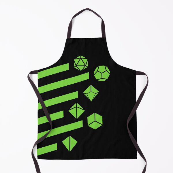 Item preview, Green Retro Polyhedral Dice Set designed and sold by pixeptional.