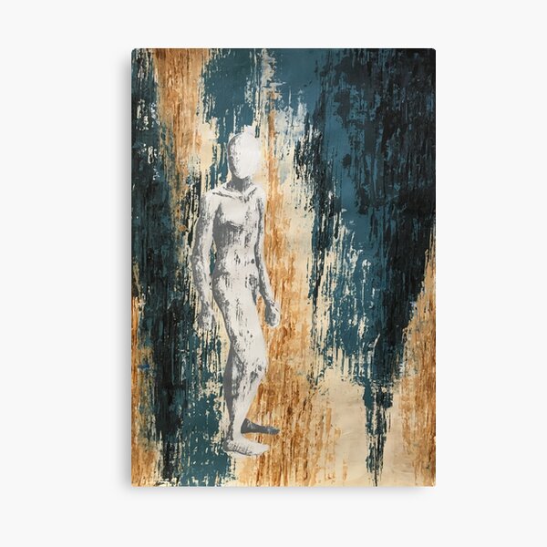 abstract pallet knife full body Canvas Print