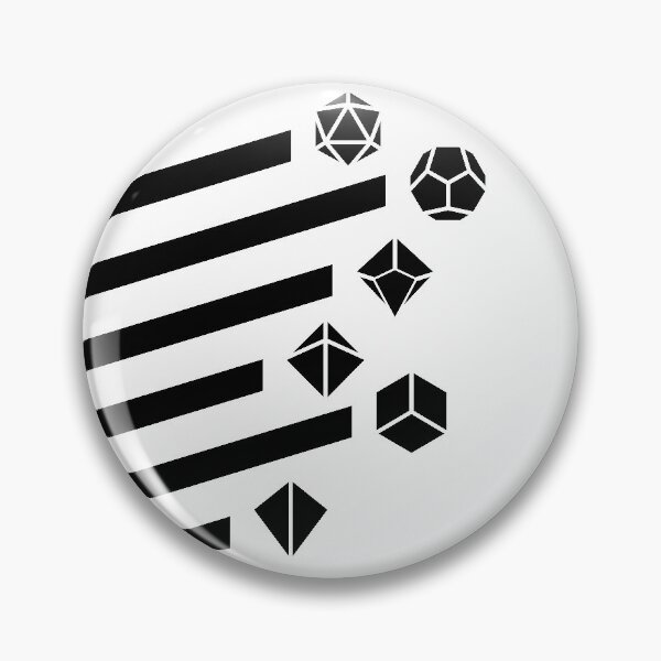Artikelvorschau, Schwarzes Retro Polyeder Würfel Set entworfen und verkauft von pixeptional.