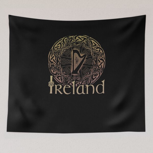 Item preview, Celtic Irish Pride Knots Circle Ireland Harp Gaelic Symbol designed and sold by TopTeeShop.
