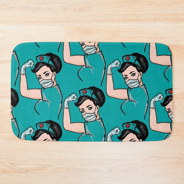 Item preview, Nurse strong woman illustration designed and sold by Inspireaglow.