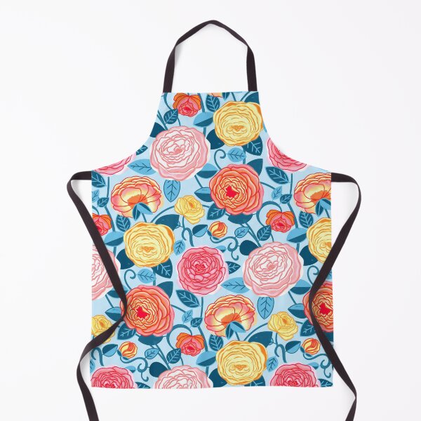 Item preview, Coral, Yellow & Blue Climbing Rosa Vines designed and sold by TigaTiga.