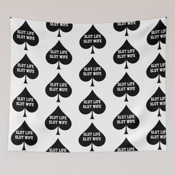 Item preview, Slut Life Slut Wife- Queen Of Spades designed and sold by CoolApparelShop.