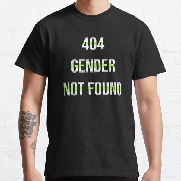 Agender 404 gender not found Classic T-Shirt