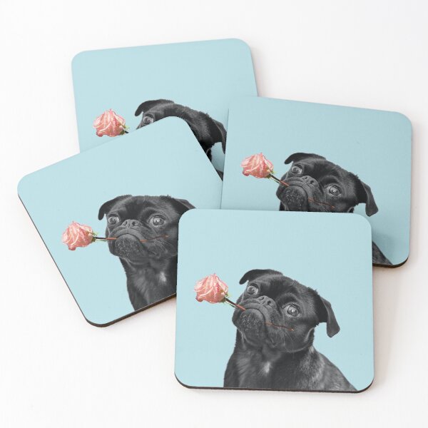 Item preview, Sweet pug in blue designed and sold by ESCAPZ.