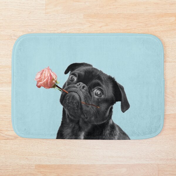 Item preview, Pug dulce en azul designed and sold by ESCAPZ.