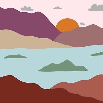 Aperçu de l'œuvre Paysage couché de soleil de LaetiArts