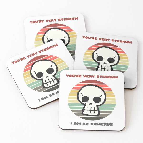 Item preview, Sunset Skull / You're Very Sternum, I Am So Humerus designed and sold by Nathalie Aynié.