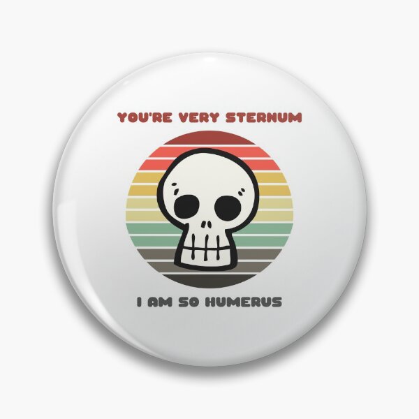 Item preview, Sunset Skull / You're Very Sternum, I Am So Humerus designed and sold by Nathalie Aynié.