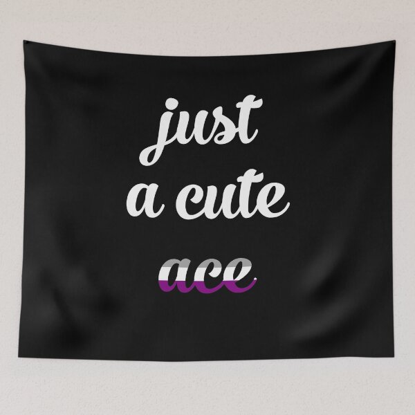 Item preview, Just a cute ace - asexual pride flag designed and sold by flowerblossoms.