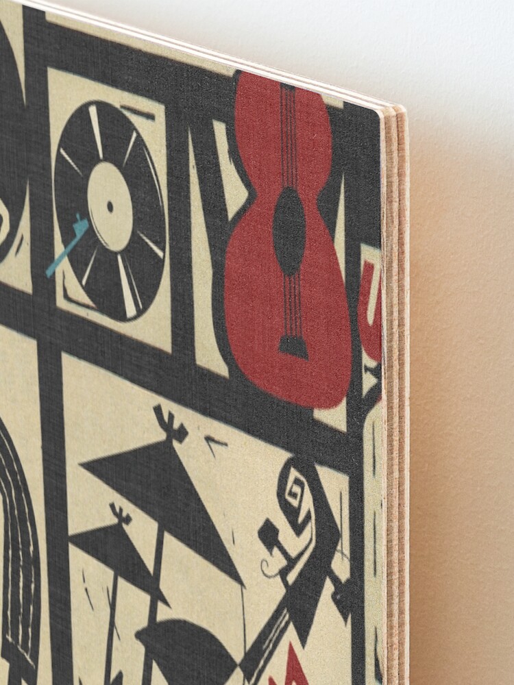 Alternate view of the jazz rythm (full version) Mounted Print