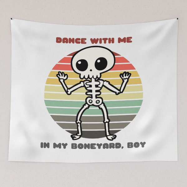 Item preview, Sunset Skeleton / Dance With Me in My Boneyard, Boy designed and sold by Nathalie Aynié.