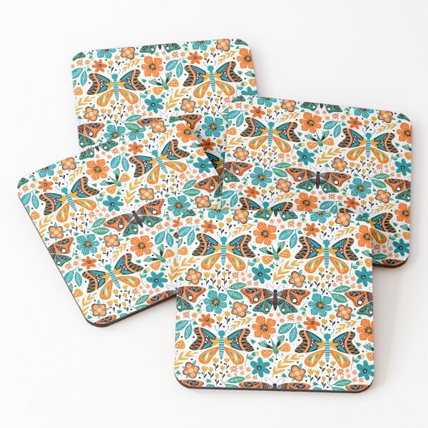 Item preview, Butterflies And Blooming Spring Flowers designed and sold by Vector Scout Lab.