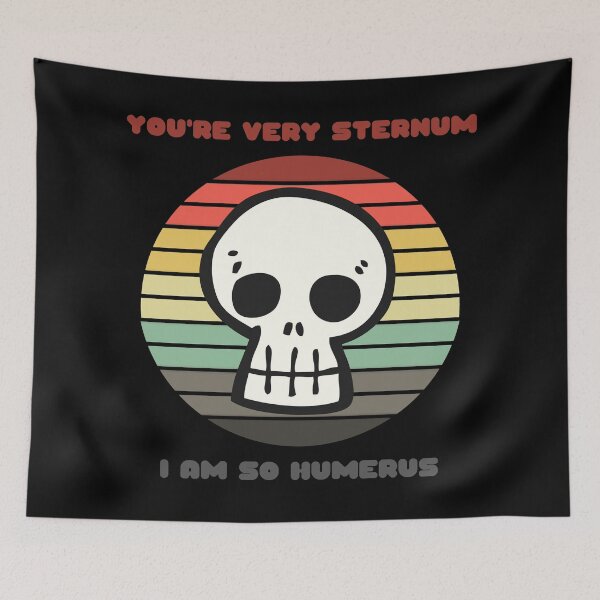Item preview, Sunset Skull / You're Very Sternum, I Am So Humerus designed and sold by Nathalie Aynié.
