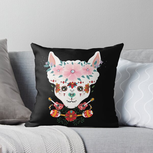 Item preview, LLama dia de los muertos day of the dead Alpaca Calavera designed and sold by NEMRYS.