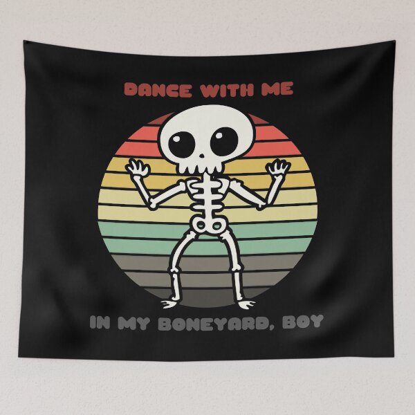 Item preview, Sunset Skeleton / Dance With Me in My Boneyard, Boy designed and sold by Nathalie Aynié.