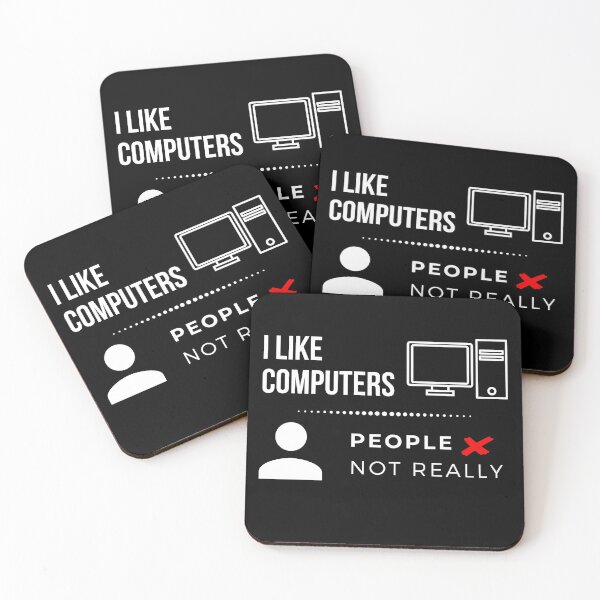 Item preview, I like Computers, People Not Really Geek Gaming Funny designed and sold by FP-POD.