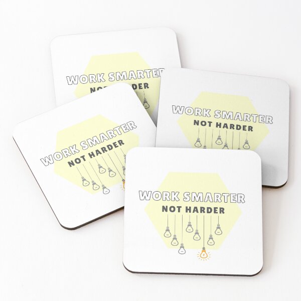 Item preview, work smarter not harder designed and sold by FedoraDesign.
