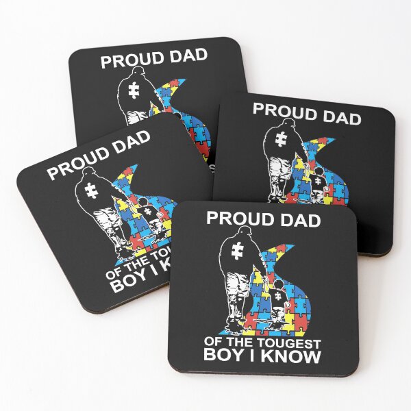 Item preview, Proud Dad Of The Tougest Boy I Know Autism designed and sold by shlebah.
