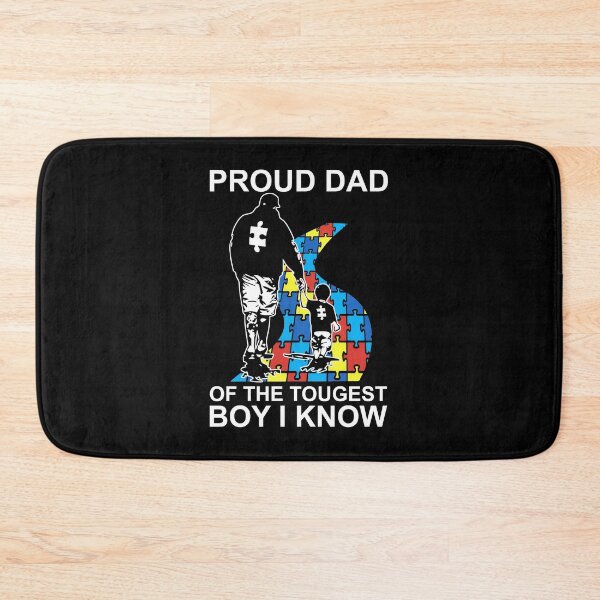 Item preview, Proud Dad Of The Tougest Boy I Know Autism designed and sold by shlebah.