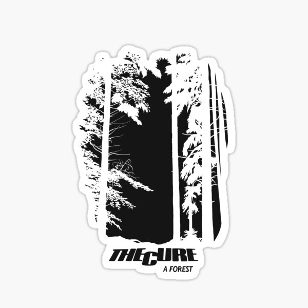 The Cure A Forest umgekehrt Sticker