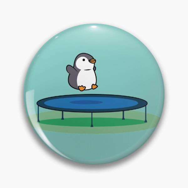 Item preview, Penguin jumping on a trampoline designed and sold by Hakubiya.