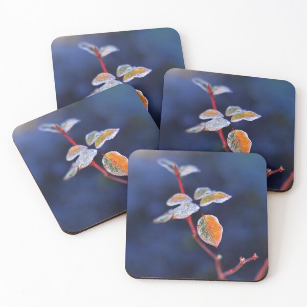 Item preview, Snow on a rose leaf designed and sold by miljuvarghese.