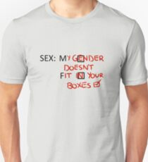 Gender Boxes T-shirt Unisex T-Shirt