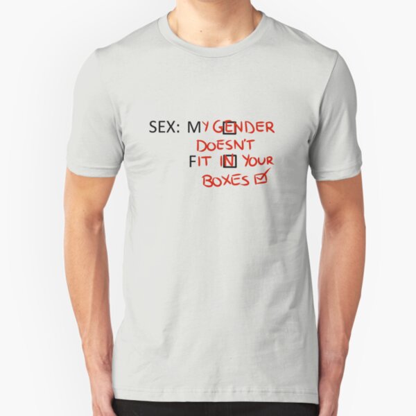 Gender Boxes T-shirt Slim Fit T-Shirt