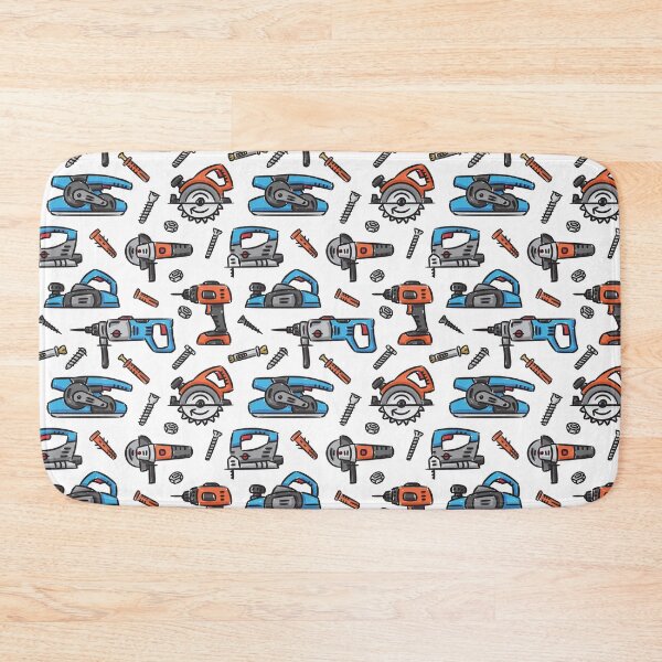 Item preview, Power tools seamless pattern designed and sold by AleksOrel.