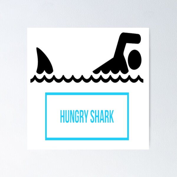 Item preview, hungry shark t-shirt designed and sold by -BENOVI.