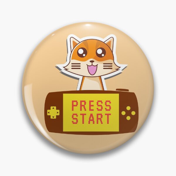 Item preview, Press Start designed and sold by Lovely-Cat-Shop.