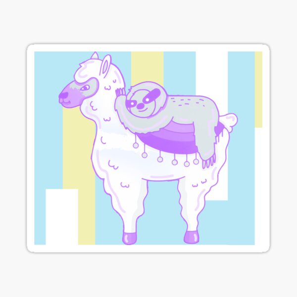 Alpaca & Sloth Best Friends Sticker