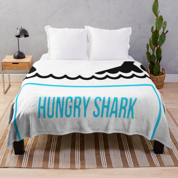 Item preview, hungry shark t-shirt designed and sold by -BENOVI.