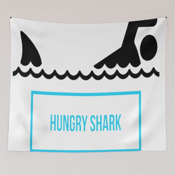 Item preview, hungry shark t-shirt designed and sold by -BENOVI.