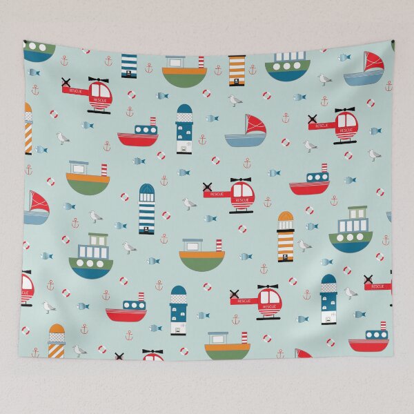 Item preview, Pale Blue Seaside/Nautical Scene designed and sold by shadowbright.